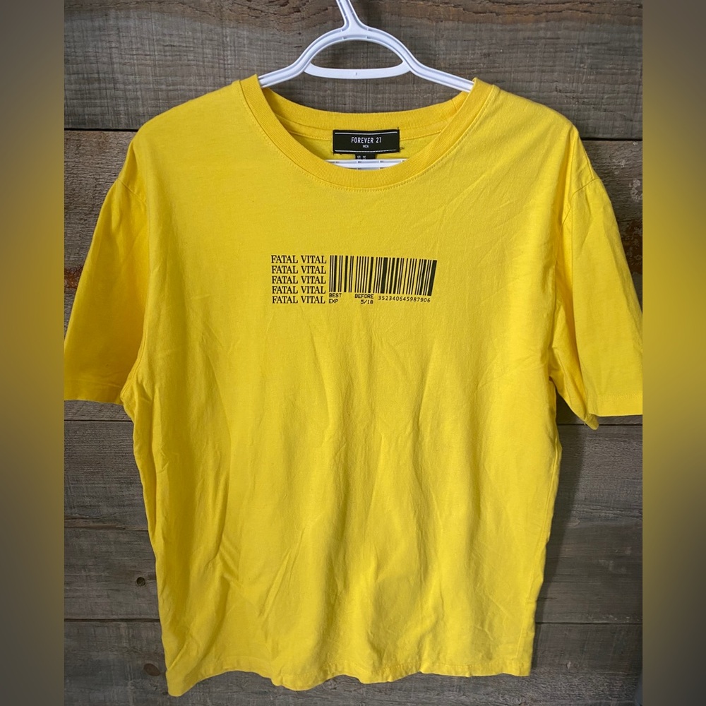Forever 21 yellow summer shirt